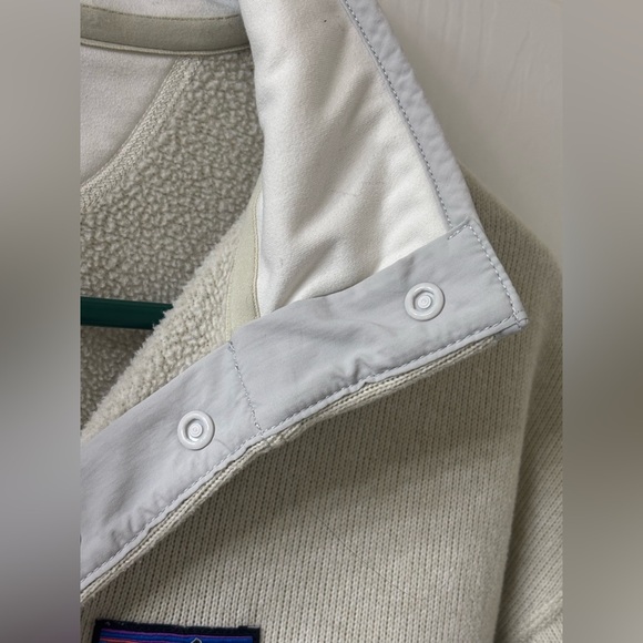 Patagonia Women M Lightweight Better Sweater Marsupial Pullover 26010 Ivory - Picture 8 of 8